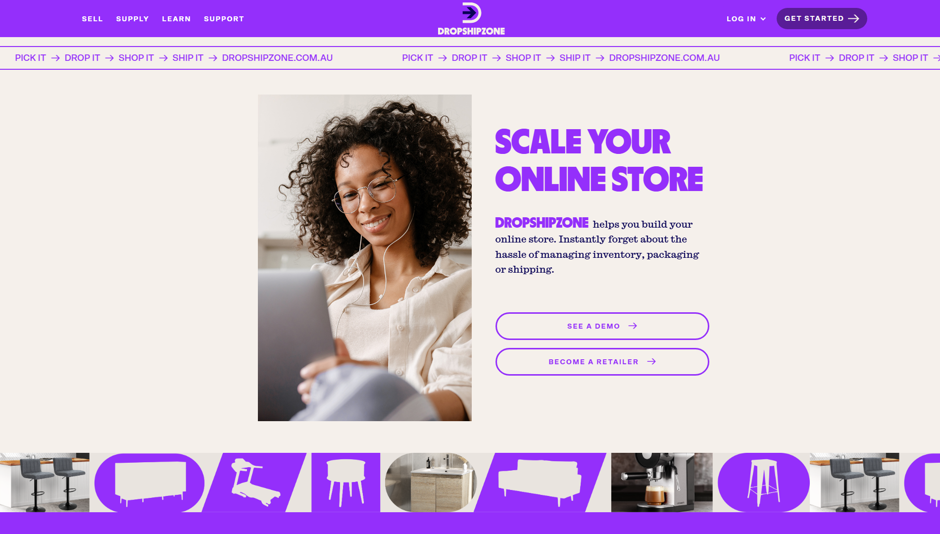Dropshipzone Australia Homepage