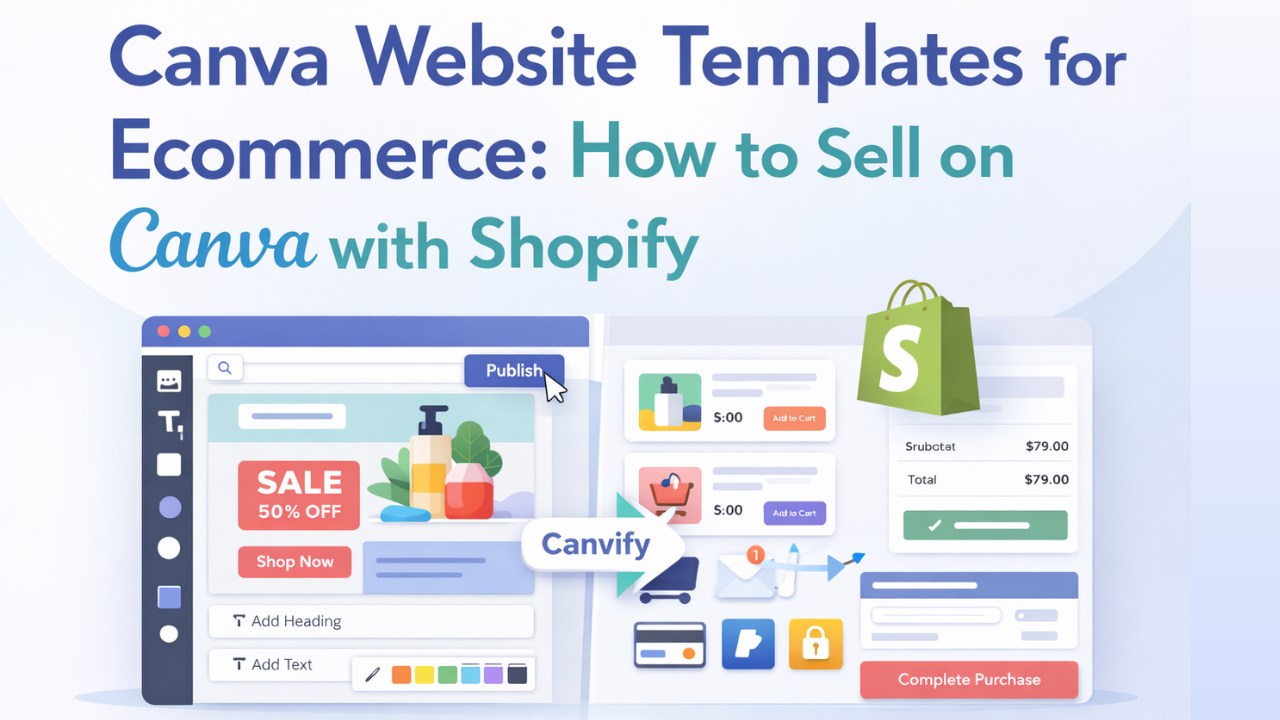 How to Use Canva Website Templates for Ecommerce Store