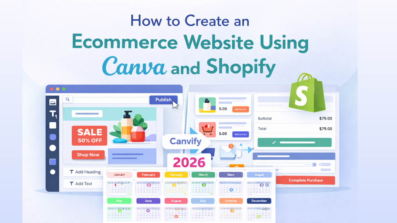 How to Create an Ecommerce Website Using Canva and Shopify
