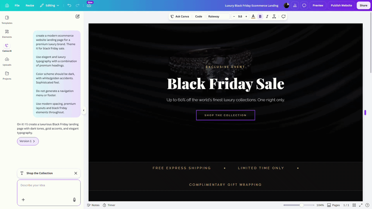 Canva AI